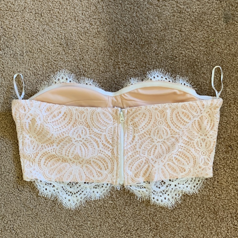 NWOT Mimosa Posh Bustier Top White - Large - Picture 3 of 7